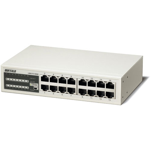 BUFFALO バッファロー バッファロー10 100MスイッチングHub 金属筐体 電源内蔵モデル 16ポート LSW3-TX-16NSR BUFFALO バッファロー バッファロー10 100MスイッチングHub 金属筐体 電源内蔵モデル 16ポート LSW3-TX-16NSR