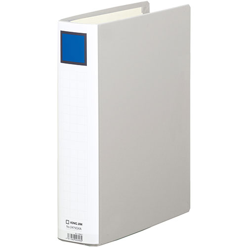 【10個セット】 KING JIM キングジム キングファイルスーパードッチ(脱・着)イージー グレー KJ-2475GX..