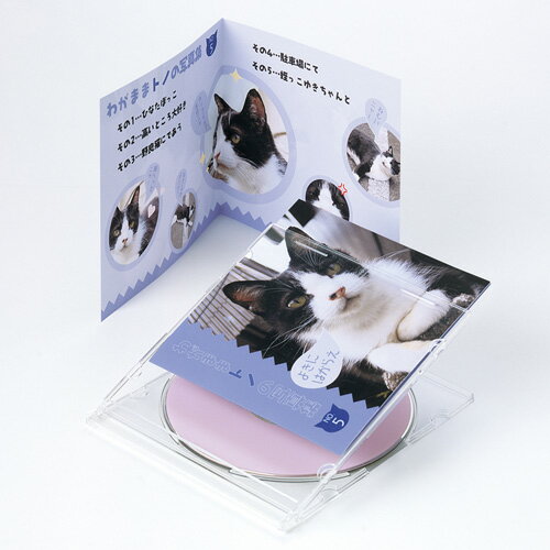 【5個セット】 サンワサプライ インクジェットCD・DVDケースカード(見開き・つやなしマット) JP-IND2NX5