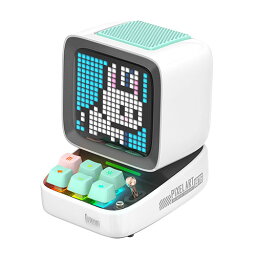 Divoom Ditoo Pro レトロ ピクセル アート Bluetooth スピーカー ホワイト 90100058209