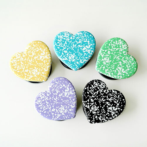 EMBL　楽天市場店のグリップトック スマホグリップ ハート型 マーブル イエロー 2107GRTHBLYEL28 韓国 人気 韓流 おしゃれ ブランド スマホスタンド 落とさない Griptok 【日本正規品】｜アングル2