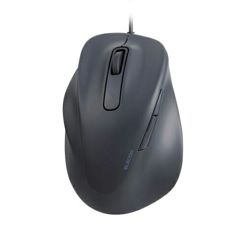 エレコム 静音 有線マウス “EX-G”5ボタン Mサイズ(左手用) M-XGM31UBSKBK