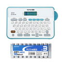 キングジム ラベルライター「テプラ」PRO + アルカリ乾電池 単3形10本パックセット SR-45BL+HDLR6/1.5V10P