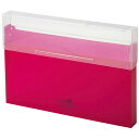 【5個セット】 LIHIT LAB. AQUA DROPs コングレスケース A4 赤 A-5024-3-RDX5