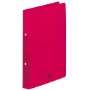 【10個セット】 LIHIT LAB. リングファイル・ツイストリングA4S 赤 F-5005-3-RDX10