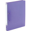 【10個セット】 LIHIT LAB. ツイストリングファイル スマートスリム A4 パープル F-7005-10-PUX10
