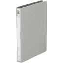 【10個セット】 LIHIT LAB. P.P.リングファイル B5S 2穴 グレー F-862-12-GYX10