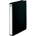 【5個セット】 LIHIT LAB. P.P.リングファイル A4S 2穴 黒 F-877-11-BKX5