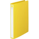 【5個セット】 LIHIT LAB. P.P.リングファイル A4S 2穴 黄 F-877-4-YEX5