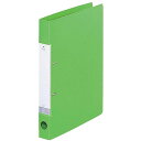 【10個セット】 LIHIT LAB. リクエスト D型リングファイル A4S 黄緑 G2220-6-YGX10