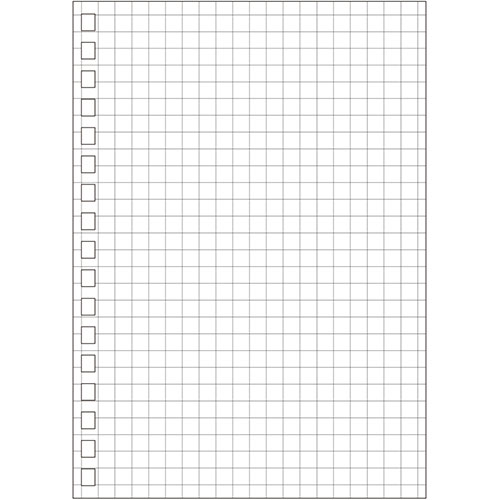 【20個セット】 LIHIT LAB. ツイストリングノート 専用リーフ 方眼罫 A6 N-1663SX20