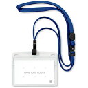 【10個セット】 オープン工業 吊り下げ名札 フック式 ヨコ名刺 青 OPEN-K-NL-22P-BUX10