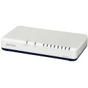 BUFFALO バッファロー Giga対応 スイッチングハブ 8ポート ホワイト LSW6-GT-8EPL/WH(2)