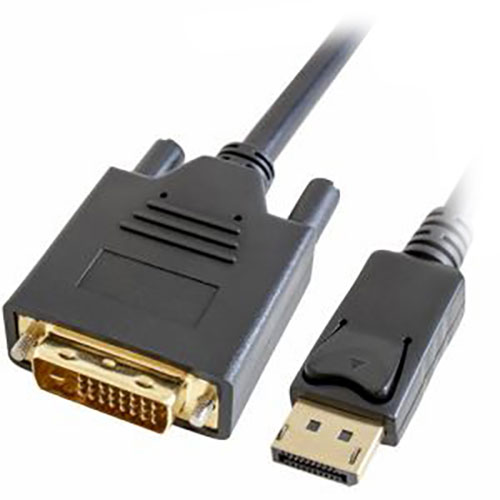 DisplayPort-DVI(D)変換ケーブル 2m ブラック●DisplayPort→DVI-D変換ケーブル DisplayPort端子を搭載したパソコンの映像信号を変換し、DVI(DVI-D 24pin)入力端子を搭載したディスプレイなどに出力することができる変換ケーブルです。 最大フルHD(1920×1080)の解像度に対応しています。 ※DVI-D端子からDisplayPort端子へ変換することはできません。 ●金メッキ端子採用 長期的な信頼性を確保する金メッキを端子に施しています。コネクタ形状 : DisplayPort 20ピン(オス) - DVI-D 24ピン(オス) 最大解像度 : 1920×1080 60Hz 対応規格 : RoHS指令準拠(10物質) ケーブル長 : 2mDisplayPort-DVI(D)変換ケーブル 2m ブラック