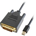 【4/27(土)9:59まで！お買い物マラソン ポイント5倍実施中】IOデータ IO DATA ゴッパ miniDisplayPort-DVI(D)変換ケーブル 2m ブラック GP-MDPDVI/K-20