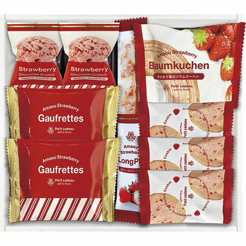 Petit cadeau あまおう苺バウムクーヘン&プチガトー　ギフトボックス B9029078