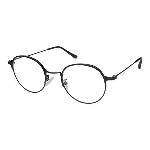 エニックス 老眼鏡に見えないクラシックなメガネ RESA リーディンググラス ボストンタイプ 【倍率2.5倍】 マットブラック ser-703-25BK