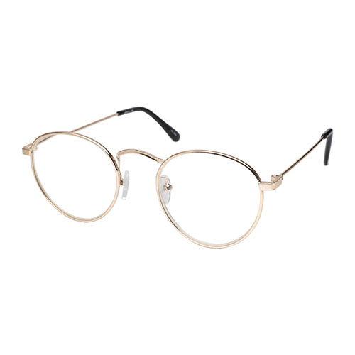 エニックス 老眼鏡に見えないクラシックなメガネ RESA リーディンググラス ボストンタイプ 【倍率2.5倍】 ゴールド ser-704-25YG