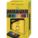 トンボ鉛筆 色鉛筆 ロールケース 24色 Tombow-CR-NQ24C