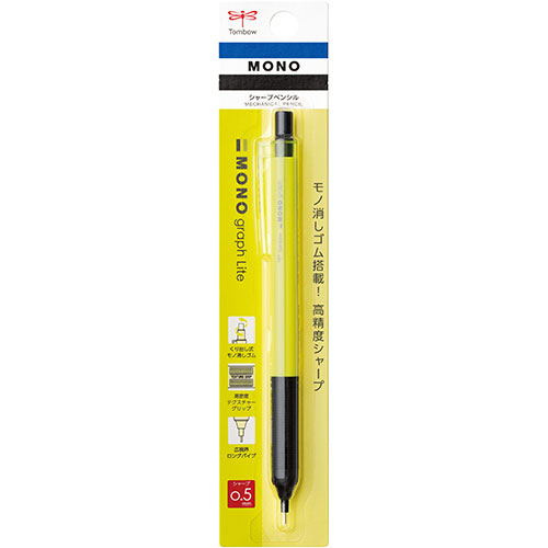 トンボ鉛筆 シャープモノグラフライト ネオンイエロー PK Tombow-DPA-122D