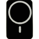 【6個セット】 Lazos モバイルバッテリー マグネット式ワイヤレス充電対応 5000mAh ブラック L-MBMG5-BKX6