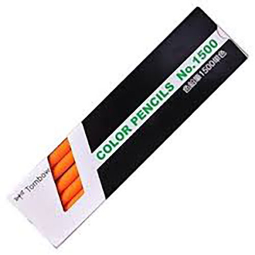 【1ダース(12本)×5セット】 トンボ鉛筆 色鉛筆 1500単色 だいだいいろ Tombow-1500-28X5 emblstore-10088735 EMBL 楽天市場店 サンプル画像2