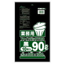 セイケツネットワーク ファインパック業務用90L 10枚入 黒 T-092
