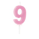 パール金属 ラフィネ バースデー数字キャンドル9 D-6181