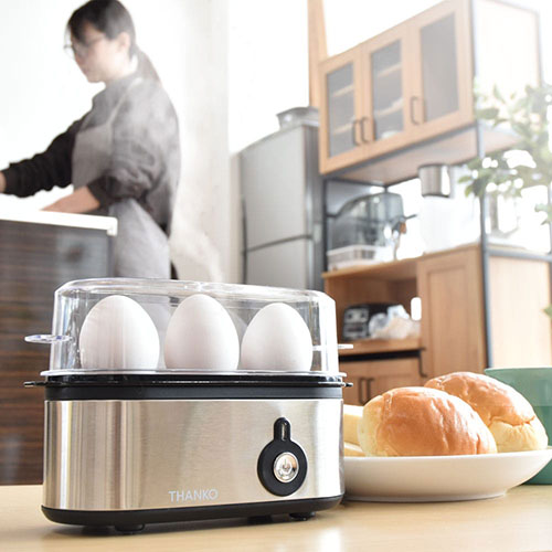 サンコー 卓上で簡単ゆでたまご 超高速エッグスチーマー SUFAEGSSL