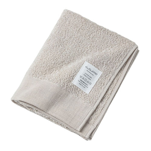 楠橋紋織 KuSu POPパイル フェイスタオル 33cm×80cm グレー 1-69841-31-GY