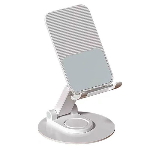 デジタルランド 360度回転 スマホ・タブレット両対応スタンド ホワイト DL-YU339-WH