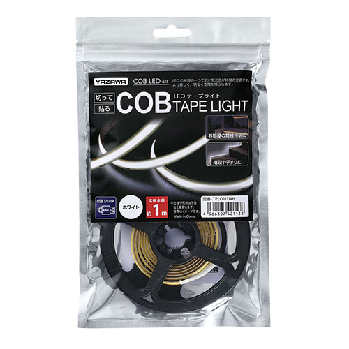 YAZAWA COBテープライト白色1m TPLC011WH