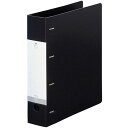【5セット】 LIHIT LAB. リクエスト D型リングファイル A4S 4穴 ブラック G1280-24-BKX5