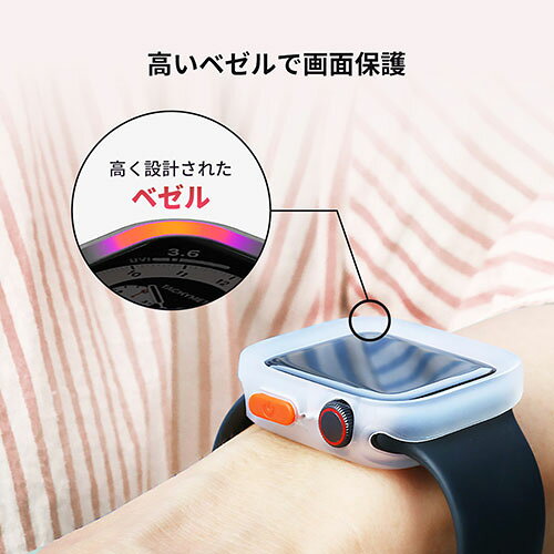 EMBL 楽天市場店のWEARPLANET ウェアプラネット FLUFFY POT ソフトケース for Apple Watch 45/44mm ベビーピンク WP26945｜アングル3