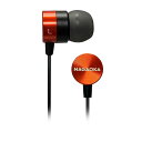 NAGAOKA アルミニウムハウジングマイク付きUSB-Cプラグイヤホン シャインレッド P908MTYPECSRD(2)