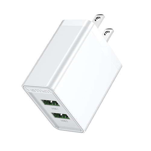 VENTION 2 ポート USB(A+A) コンセント充電器(18W/18W) JP プラグ ホワイト FB-8500 VENTION 2 ポート USB(A+A) コンセント充電器(18W/18W) JP プラグ ホワイト FB-8500