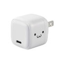 エレコム AC充電器 スマホ・タブレット用 USB PD 20W USB-C1ポート しろちゃん MPA-ACCP7320WF(2)