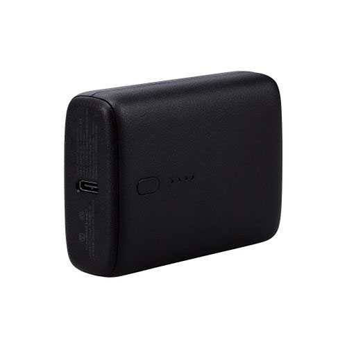 エレコム モバイルバッテリー USB PD 20W 10000mAh USB Type-C入出力・USB-A出力 ブラック DE-C46L-10000BK