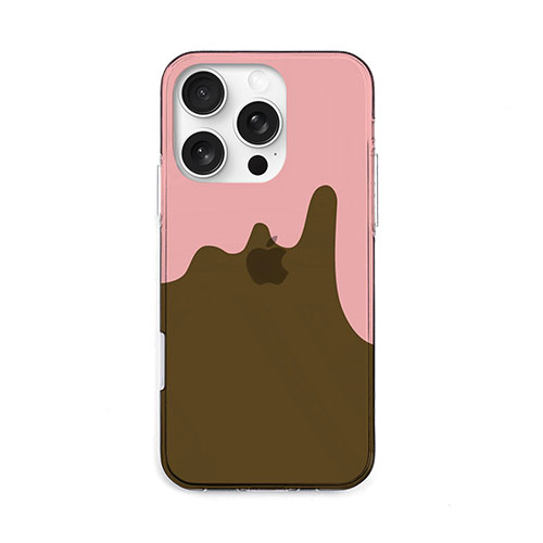 AKAN エイカン ソフトクリアケース for iPhone 16 Pro チョコストロベリー AK27028i16PR