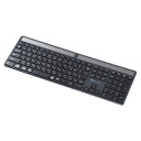 サンワサプライ ソーラー充電Bluetoothキーボード SKB-BTEC1BK