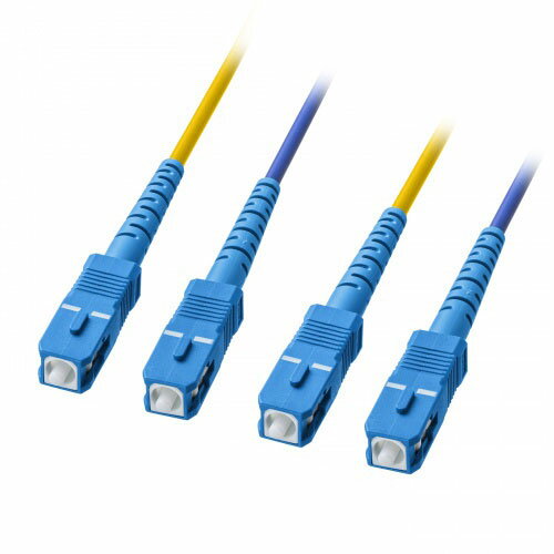 サンワサプライ 防水ロバスト光ファイバケーブル シングル9μm 2芯 SC×2-SC×2 20m HKB-WRB2SCSC1-20のサムネイル