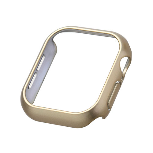 エレコム Apple Watch Series 10 (42mm) ハードバンパー メタリックゴールド AW-24BBPPMGD