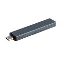 【3セット】 ナカバヤシ USB3.2G1+2.0Type-C3ポート変換ハブ グレー UH-C3413GYX3