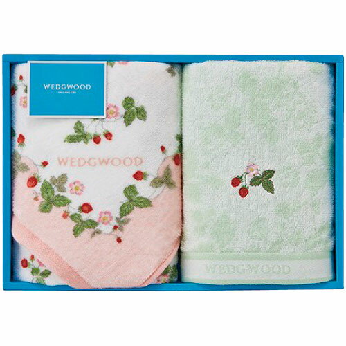 ウェッジウッド ワイルドストロベリー フェイスタオル2P ピンク 34×75cm C6049538