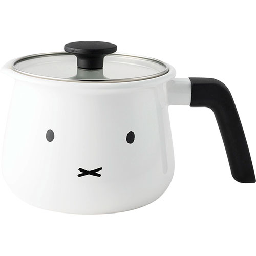 富士ホーロー マルチポット2.2L ミッフィーフェイス 25×17×15cm C6124538