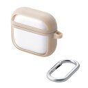 エレコム AirPods (第4世代)用 TOUGH SLIM LITE ケース フレームカラー カフェオレ AVA-AP06TSLFCBE
