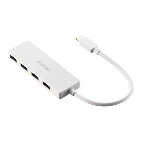 エレコム USB Type-C 4ポートUSB5Gbpsハブ 15cm ホワイト U3HC-H040WH