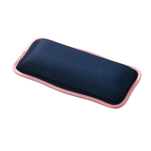 エレコム ウェーブ×バイカラーショートリストレスト UKIU ネイビー MOH-UKS01NV
