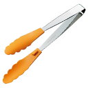 【5本セット】 田辺金具 抗菌耐熱ストッパー付マルチトング270 オレンジ TK-1436X5