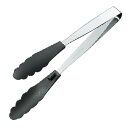 【5本セット】 田辺金具 抗菌耐熱ストッパー付マルチトング270 ブラック TK-1429X5